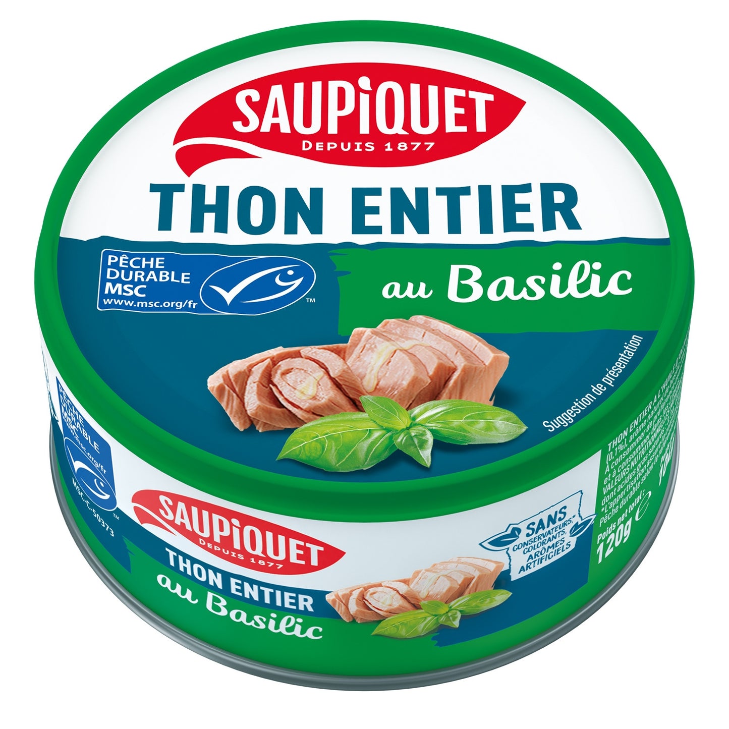 Ganzer Thunfisch in Olivenöl und Basilikum SAUPIQUET