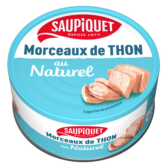 Thon Morceaux Naturel SAUPIQUET la boite de 160g
