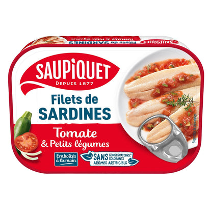 Filets de Sardines à la Sauce Tomate et Petits Légumes SAUPIQUET 