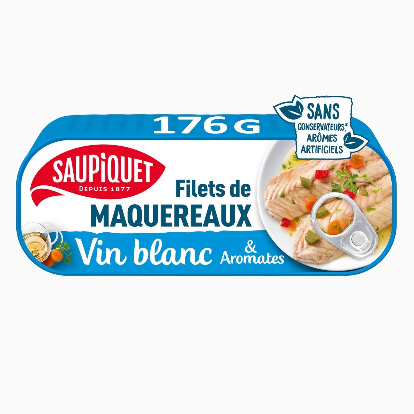 Filets de Maquereaux au Vin Blanc & Aromates SAUPIQUET