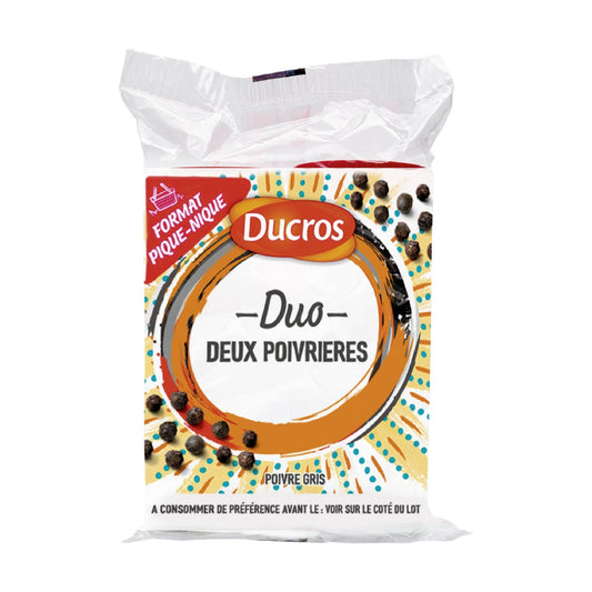 Poivre Gris Moulu DUCROS les 2 poivrières de 18 g