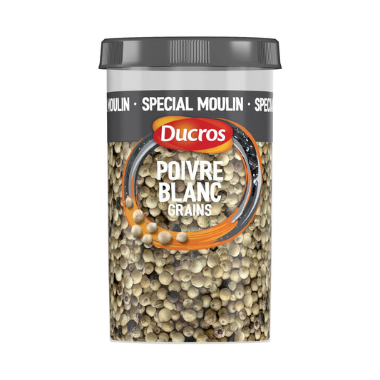 Poivre Blanc Grains DUCROS la boite de 100 g