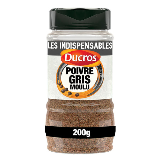 Poivre Gris Moulu DUCROS le flacon de 200g