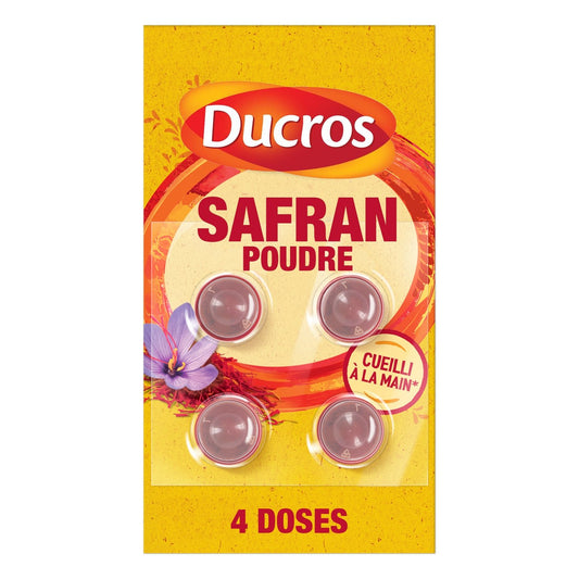 Safran en Poudre DUCROS les 4 doses de 0,1 g