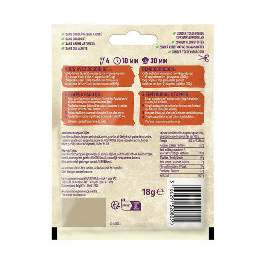 [ANTI-GASPILLAGE] Mélange d'Épices Tajine Marocain DUCROS - Date de durabilité minimale : 21/03/2026