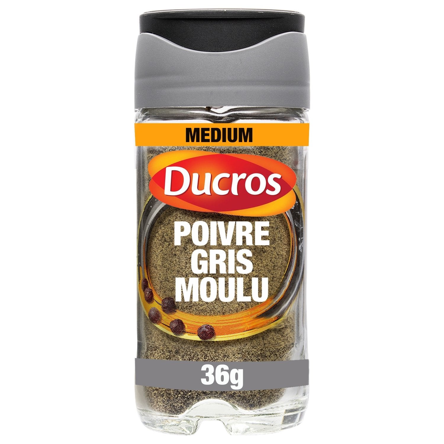 Poivre Gris Moulu Force 7 DUCROS le flacon de 36 g