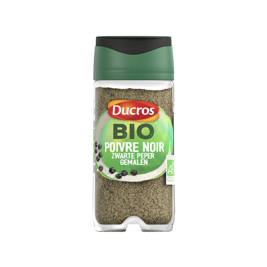 Poivre Noir Moulu Bio DUCROS le flacon de 43g