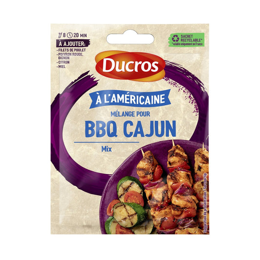 Mélange pour Barbecue Cajun DUCROS le sachet de 25g