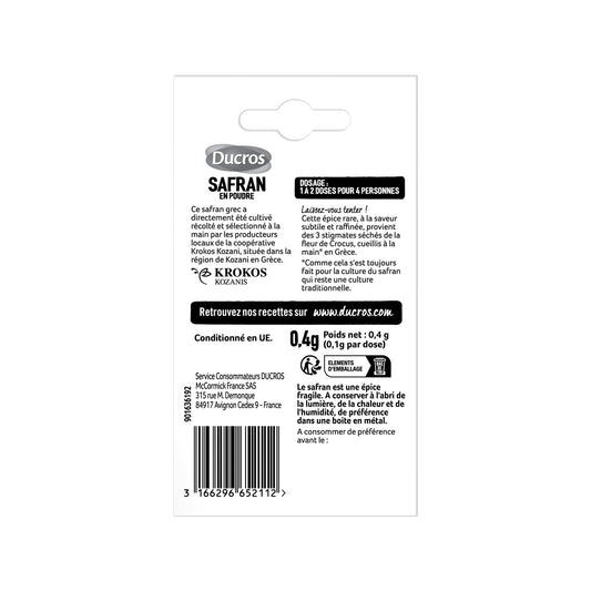 Epice Safran de Grèce en Poudre DUCROS