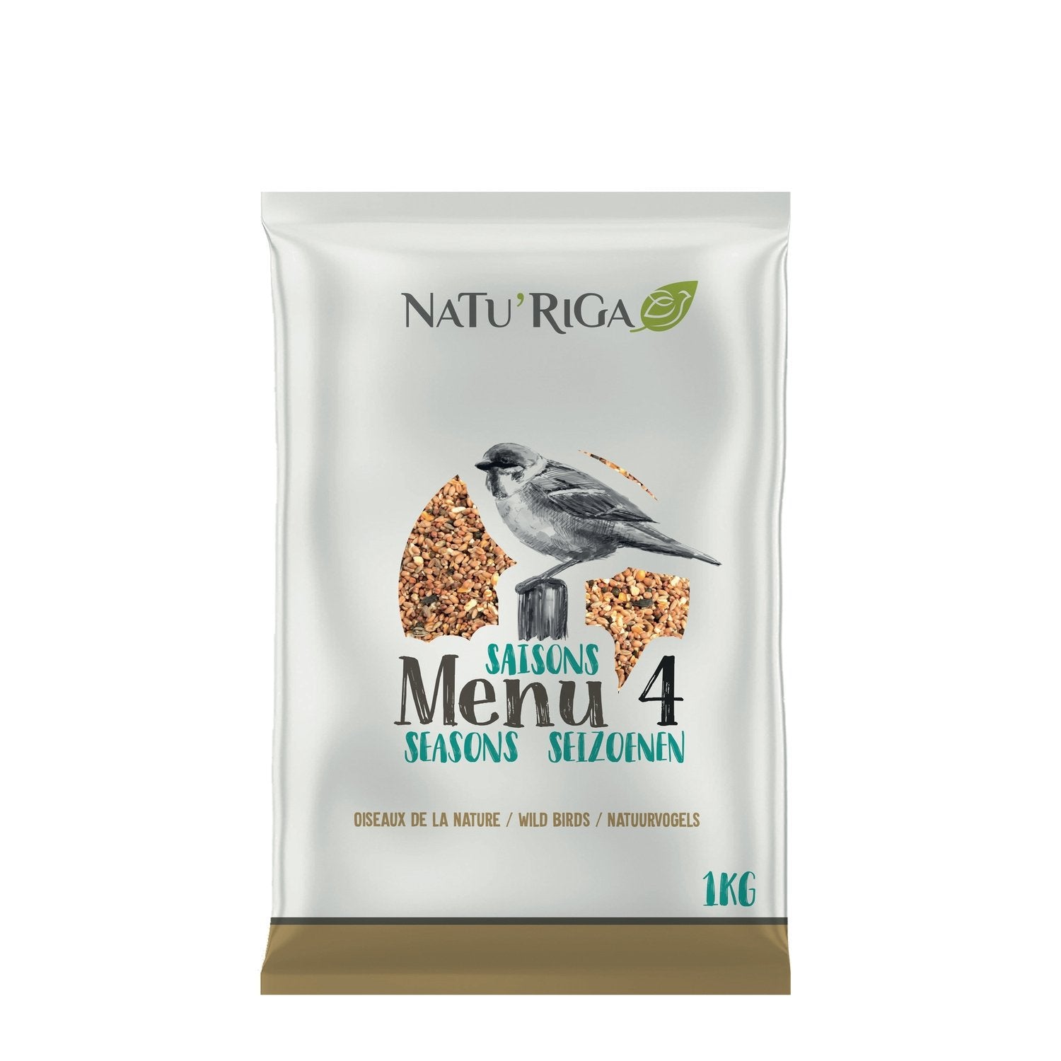 Aliment pour Oiseaux de la Nature Mélange 4 Saisons NATU'RIGA le sachet de 1kg
