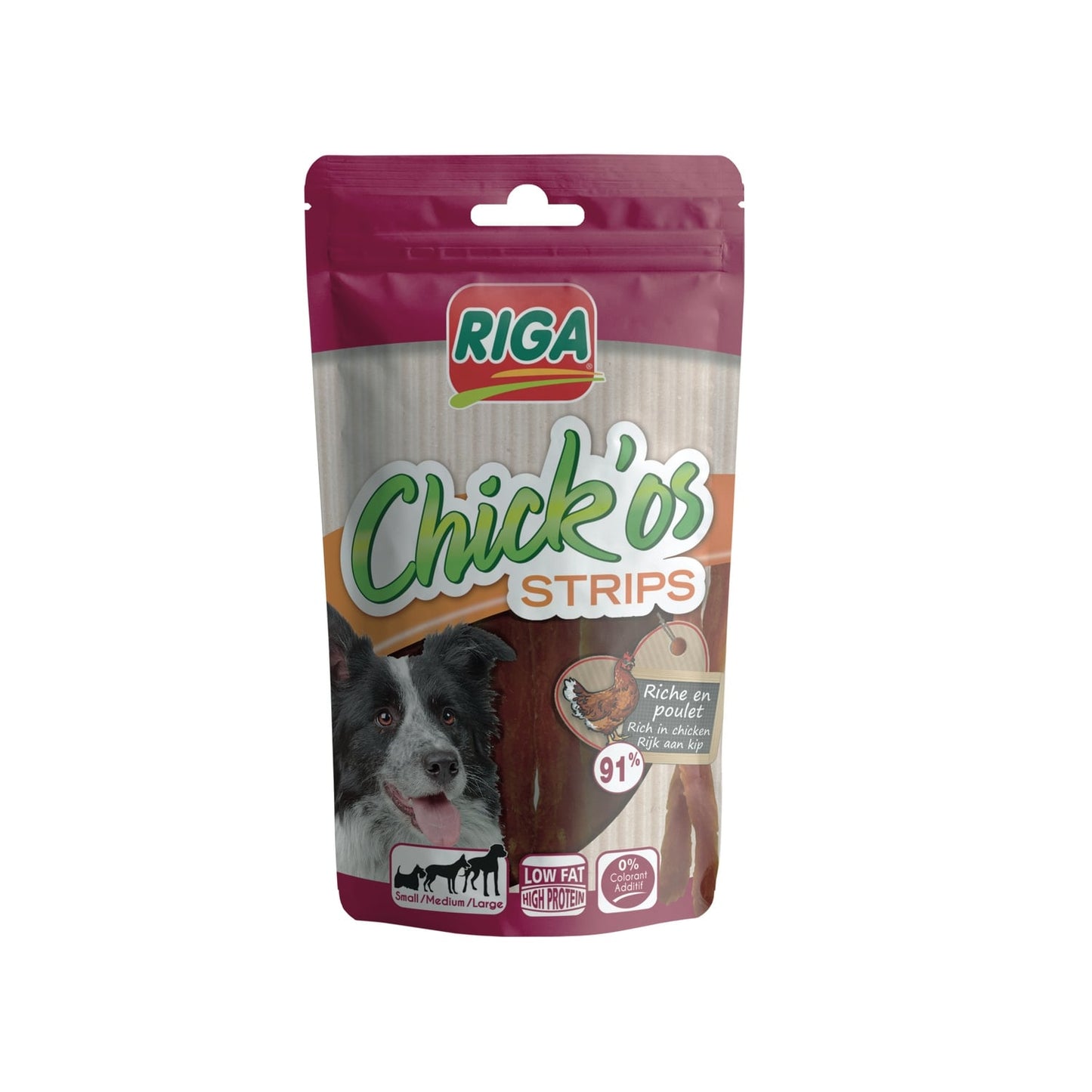 Friandises pour Chien Adulte Poulet Chick'Os RIGA 