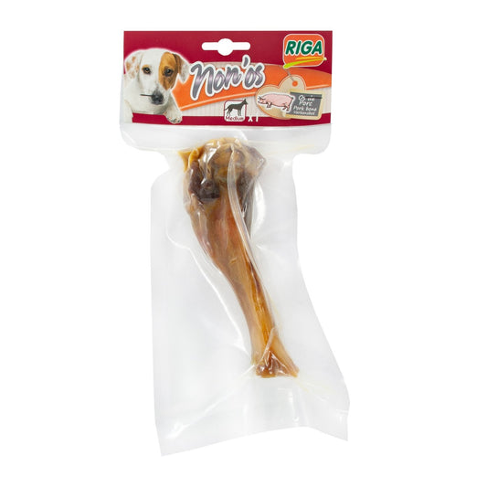Os à Mâcher pour Chien Moyen +10kg Hygiène Bucco Dentaire Jambon RIGA la pièce