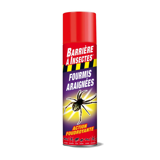 Anti Insectes Fourmis Araignées Action Foudroyante BARRIERE A INSECTES l'aérosol de 400 mL