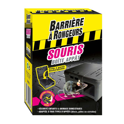 Anti-Mouse Bait Box Ready to Fill and Refillable, Key Included RODENT BARRIER