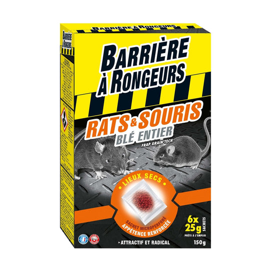 Anti Rats and Mice Bait on Cereals 150 G RODENT BARRIER