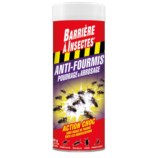 Anti Fourmis Poudrage & Arrosage BARRIERE A INSECTES la boîte doseuse de 500 g