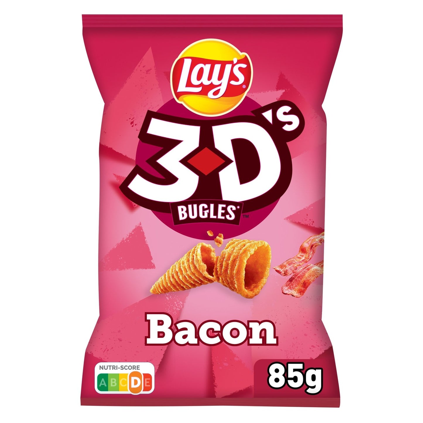 Biscuits Apéritifs Goût Bacon 3D'S le sachet de 85g