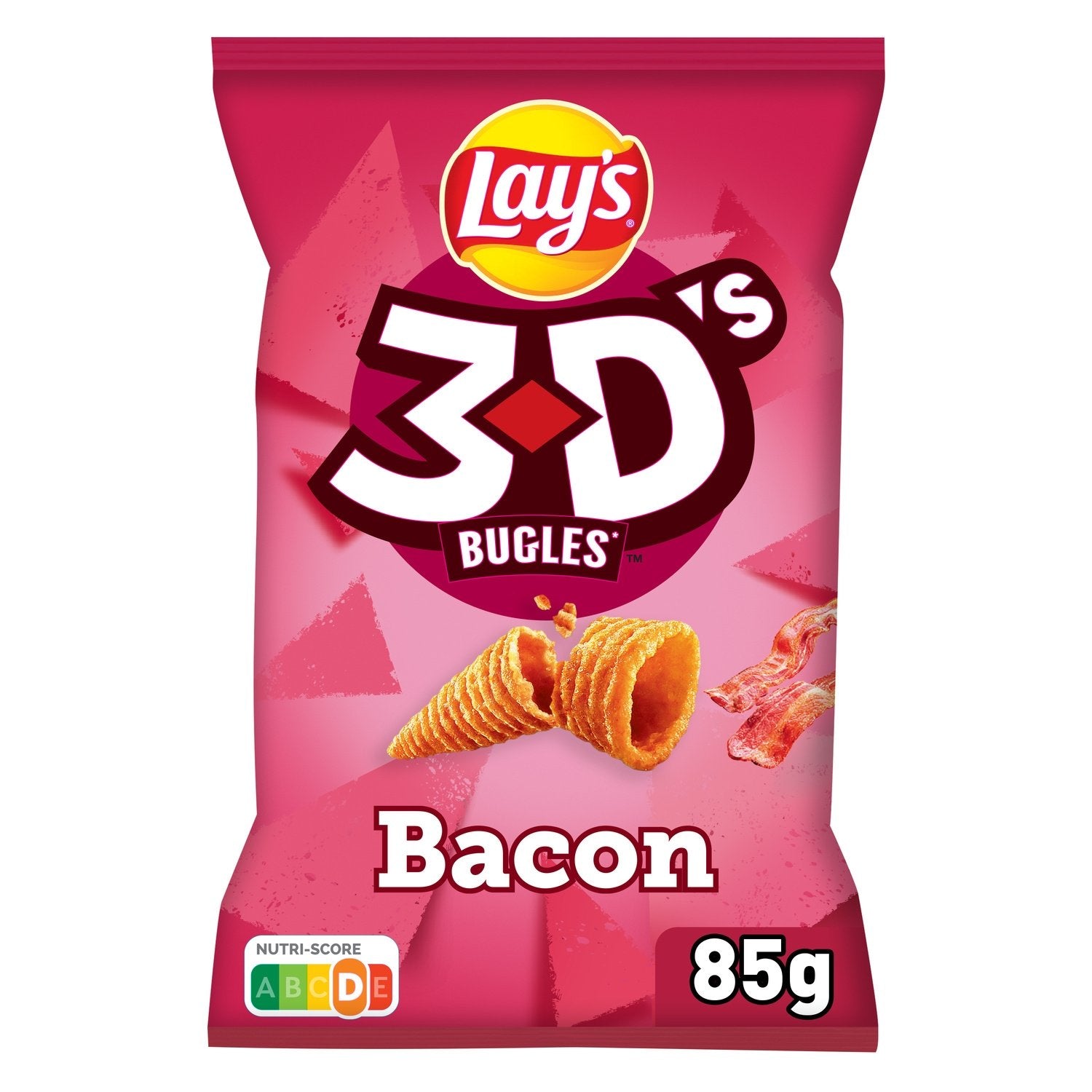 Biscuits Apéritifs Goût Bacon 3D'S le sachet de 85g