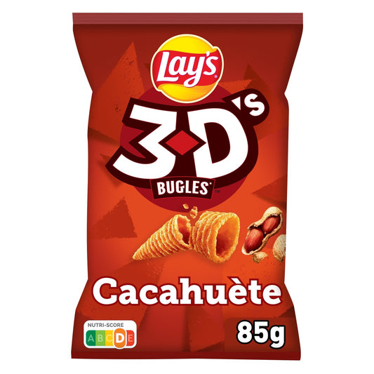 Biscuits Apéritifs Goût Cacahuète 3D'S le sachet de 85g