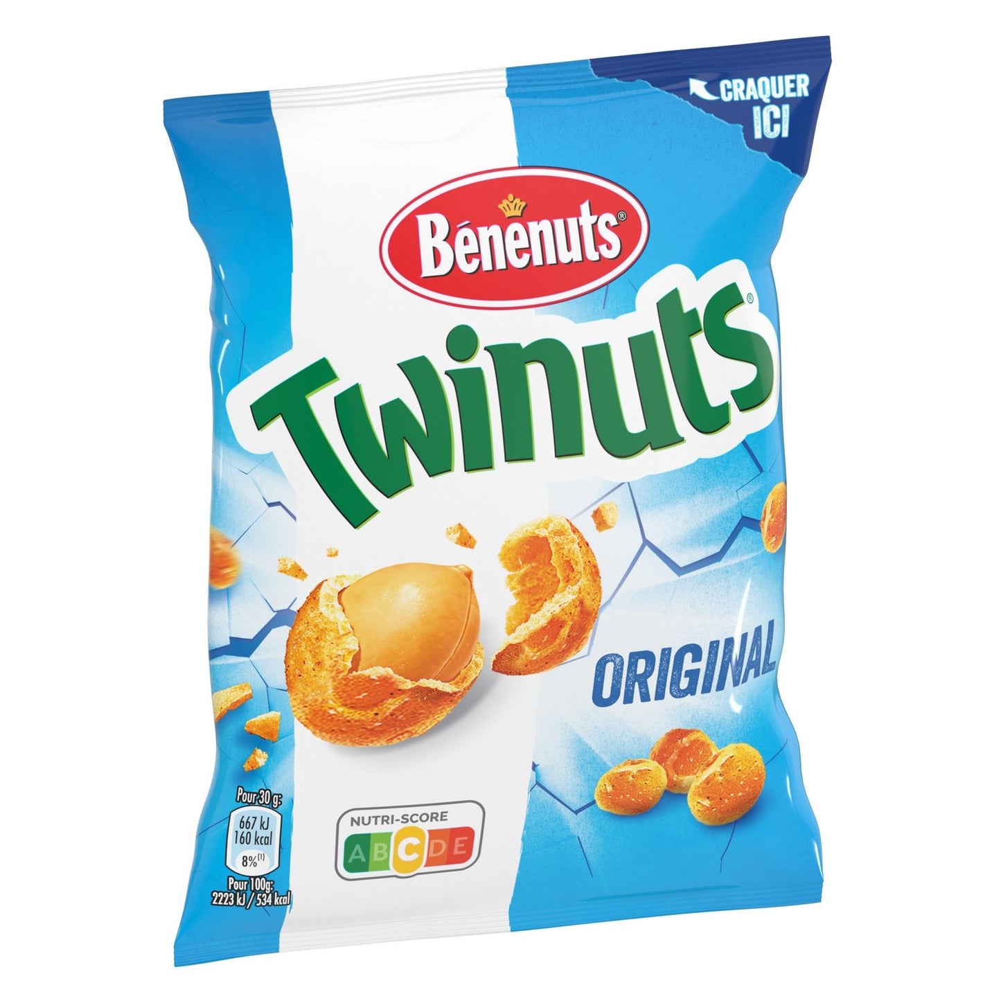 Cacahuètes Enrobées Saveur Nature BENENUTS TWINUTS