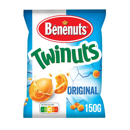 Cacahuètes Enrobées Saveur Nature BENENUTS TWINUTS le sachet de 150g