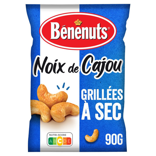 Noix de Cajou Grillées à Sec BENENUTS le sachet de 90g
