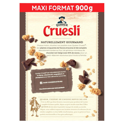 Céréales Cruesli Chocolat Noir QUAKER