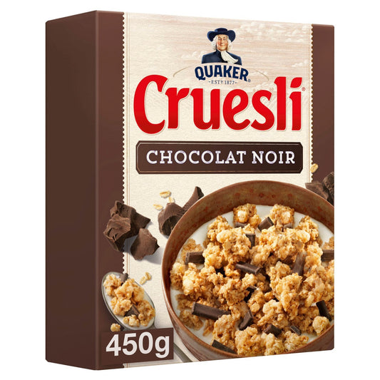 Céréales Cruesli Chocolat Noir QUAKER la boîte de 450g