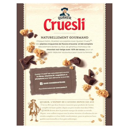 Céréales Cruesli Chocolat Noir QUAKER