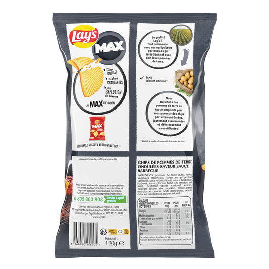 LAY'S Wavy Chips mit Barbecuesauce