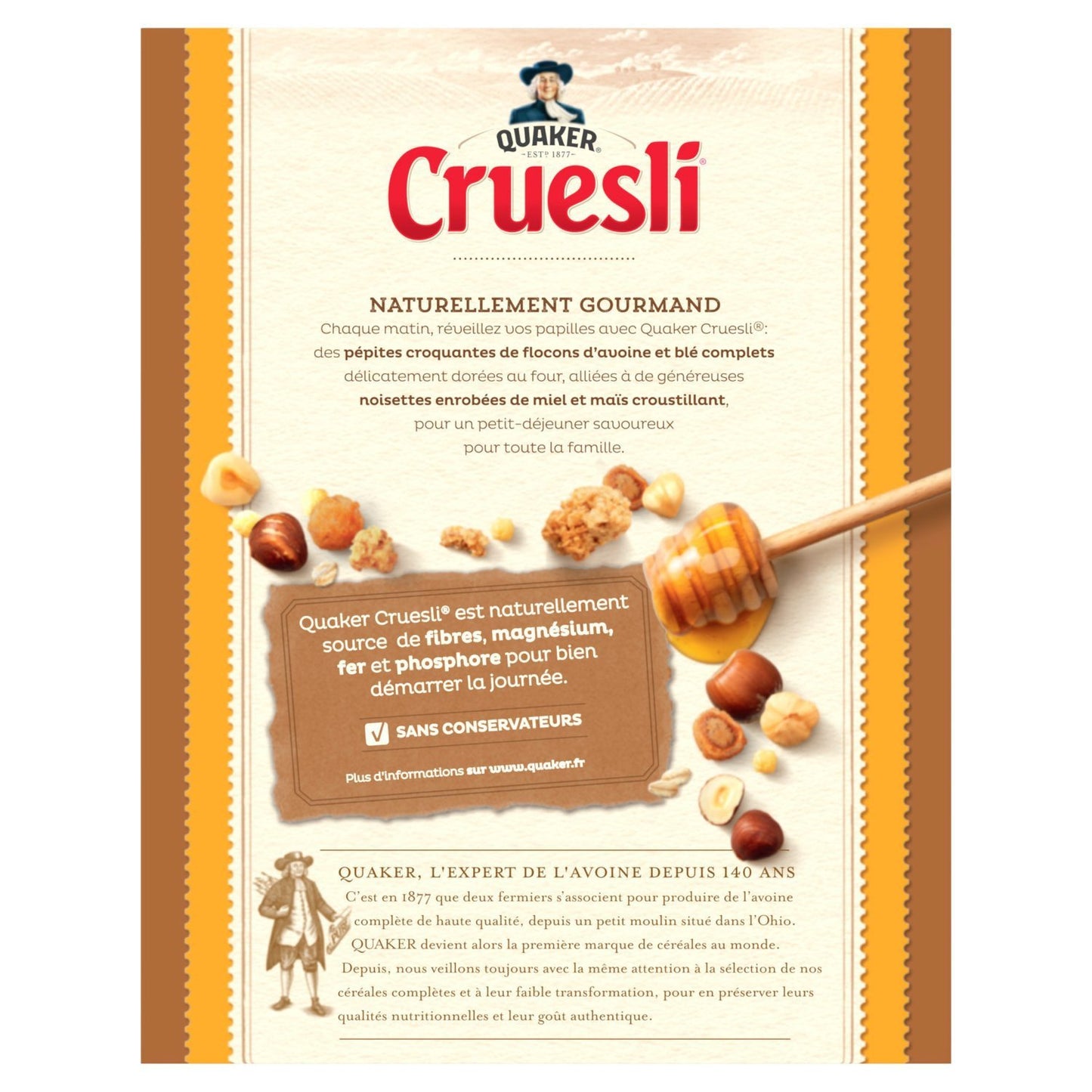 QUAKER Cruesli Honey and Hazelnut Cereal