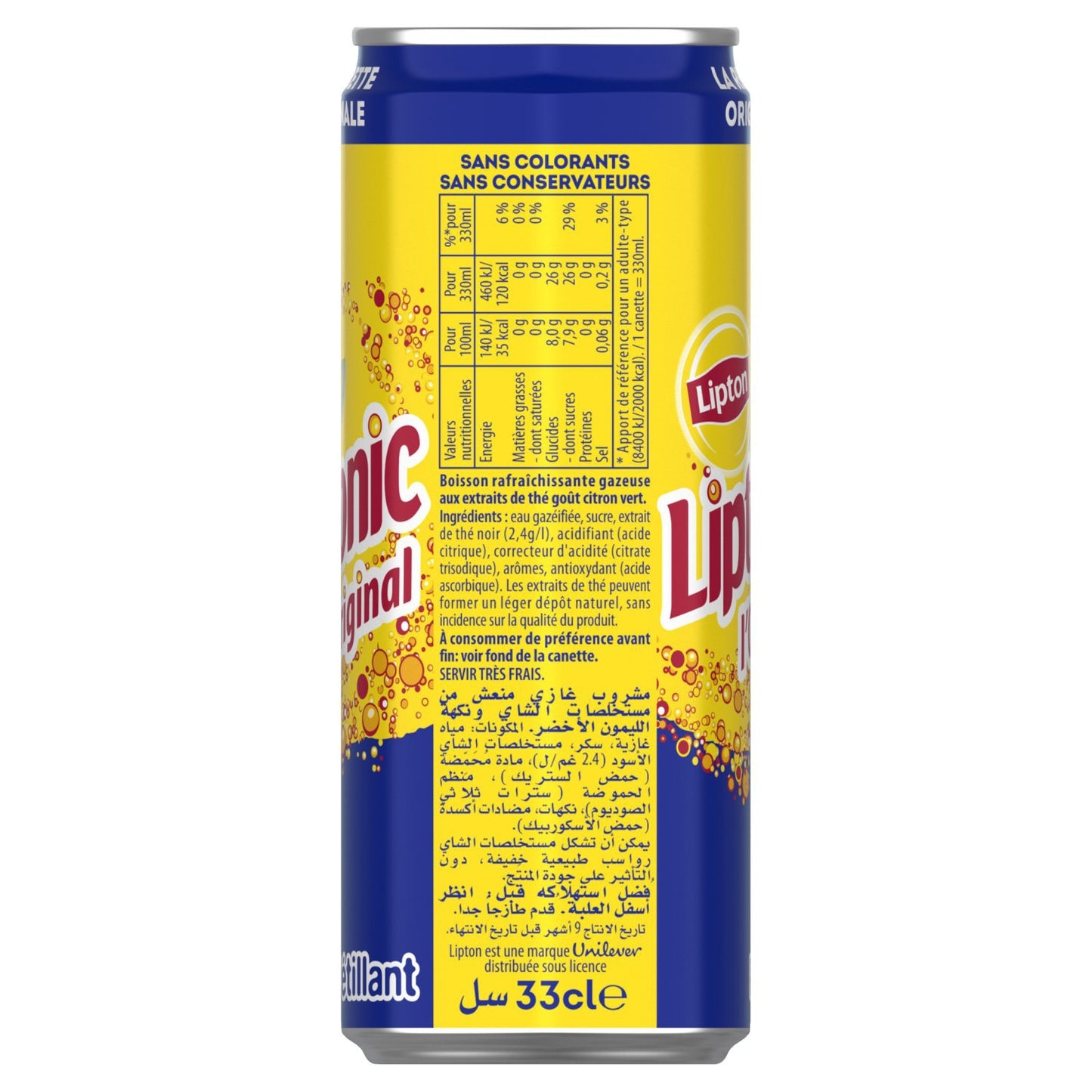 Soda Pétillant l'Original Citron Vert LIPTON 