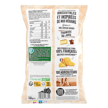 Chips Recette Paysanne Saveur Fromage du Jura et Poivre Noir LAY'S