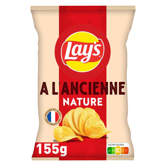 Chips à l'Ancienne Nature LAY'S le sachet de 155g