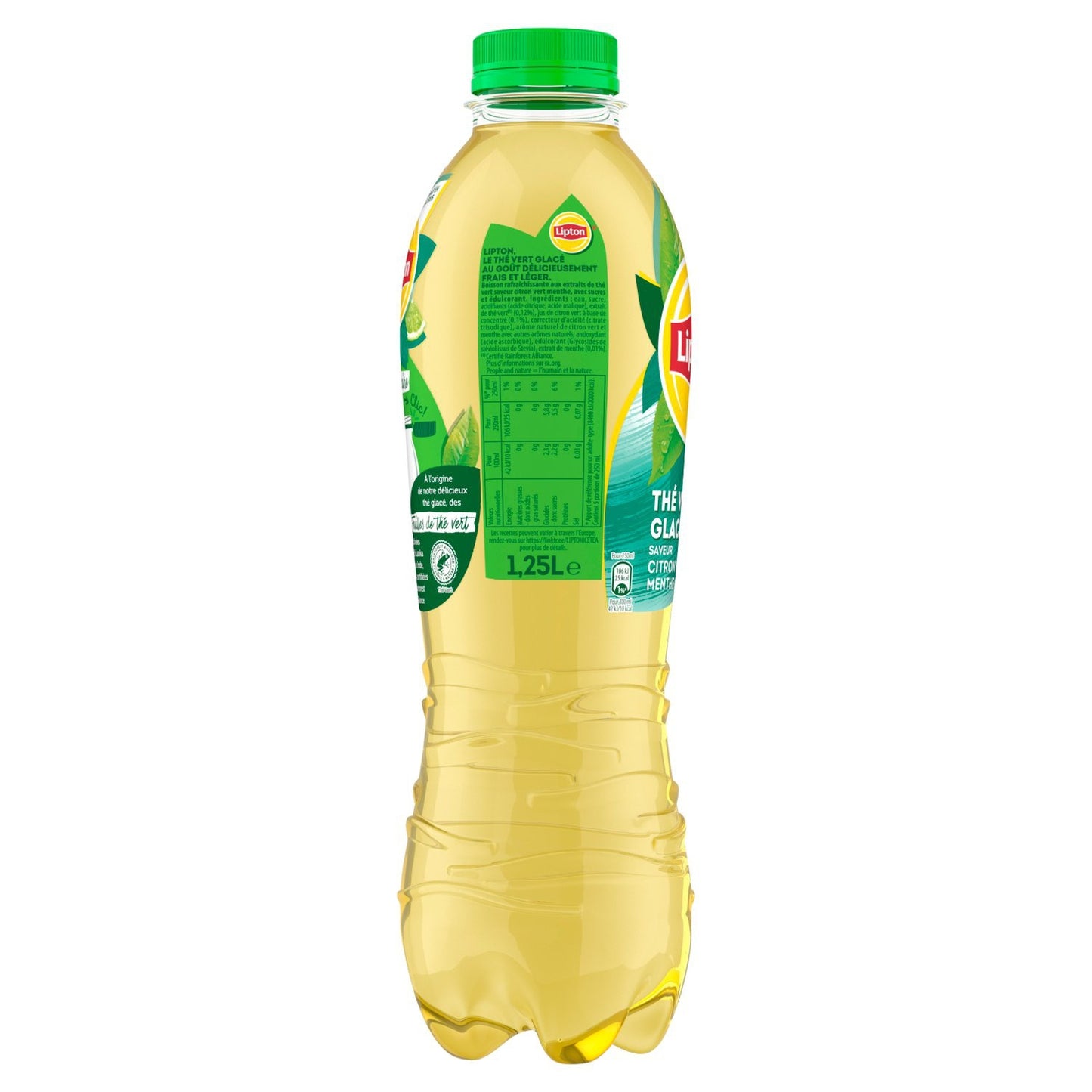 Boisson Thé Vert Glacé Citron Vert et Menthe LIPTON