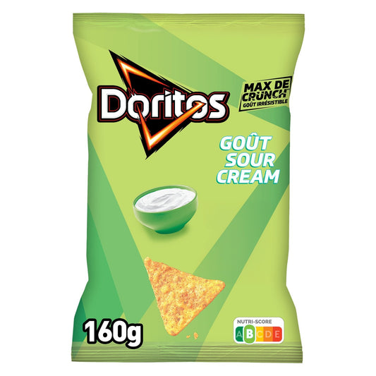 Chips Tortilla Goût Crème Aigre DORITOS le sachet de 160g