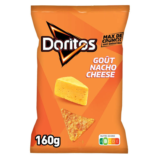 Chips Tortilla Goût Nacho Cheese Fromage DORITOS le sachet de 160g