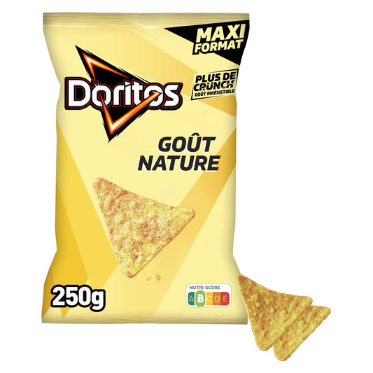 Chips Tortilla Goût Nature Maxi Format DORITOS le sachet de 250g