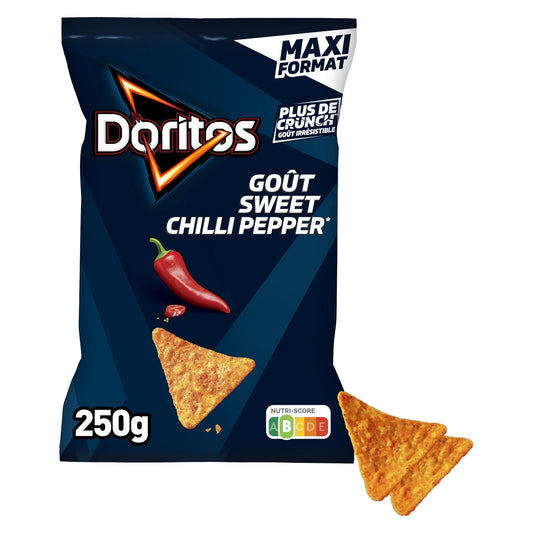 Chips Tortilla Goût Sweet Chilli Épicé Maxi Format DORITOS le sachet de 250g