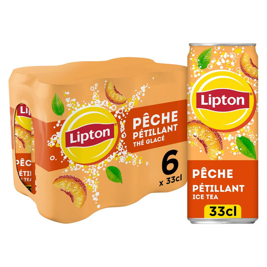 Lipton Sparkling Peach Iced Tea Drink