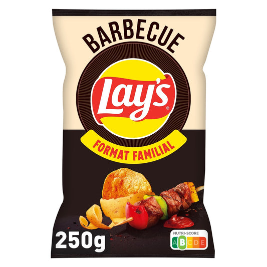 Chips Saveur Barbecue Format Familial LAY'S le sachet de 250g