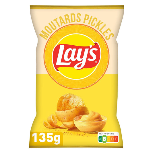 Chips Saveur Moutarde Pickles LAY'S le sachet de 135g