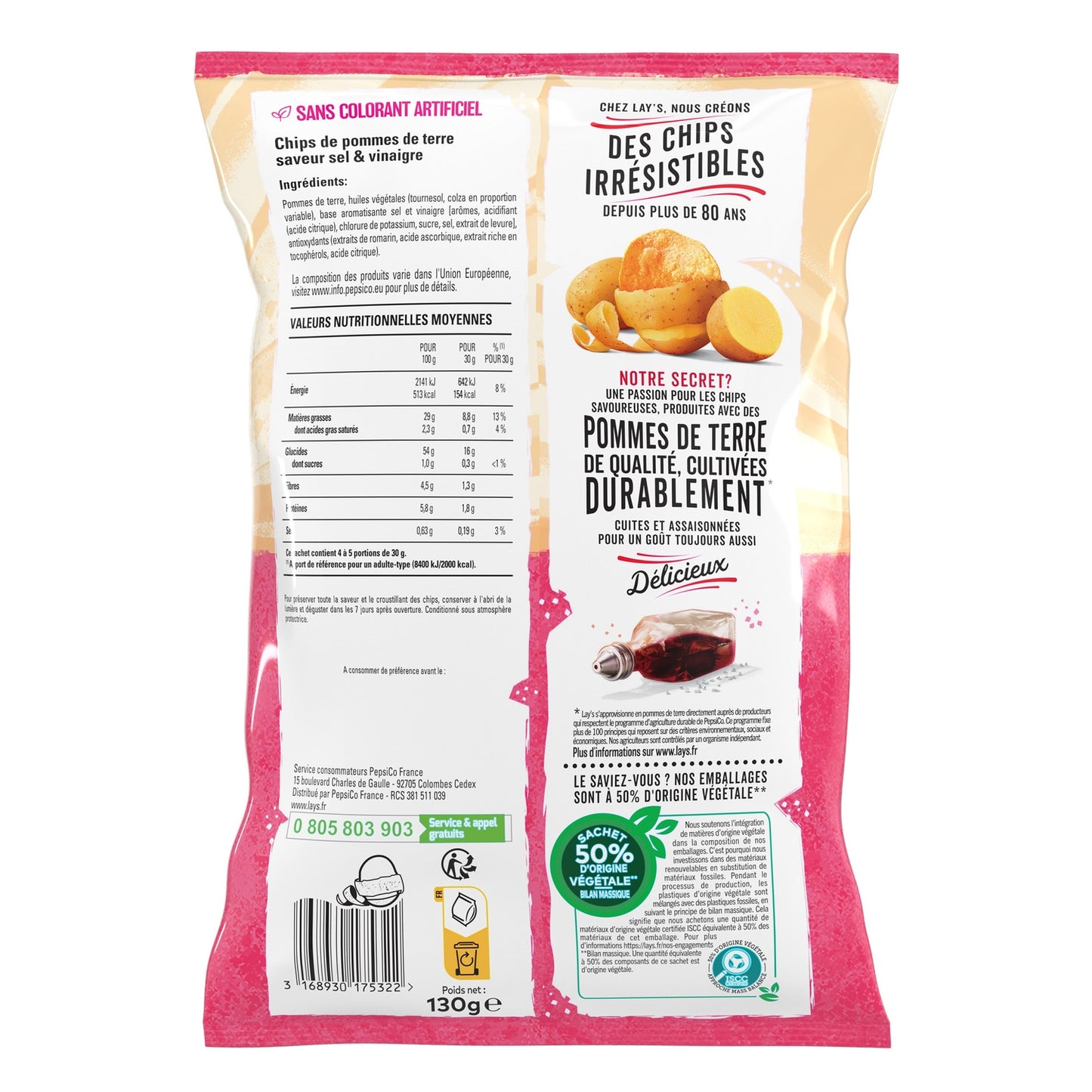 Chips Sel et Vinaigre LAYS