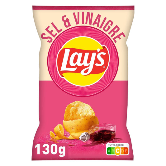 Chips Sel et Vinaigre LAYS le sachet de 130g