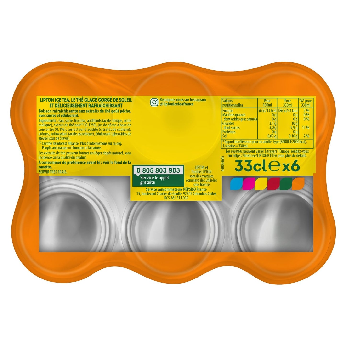 Boisson Thé Glacé Pêche LIPTON