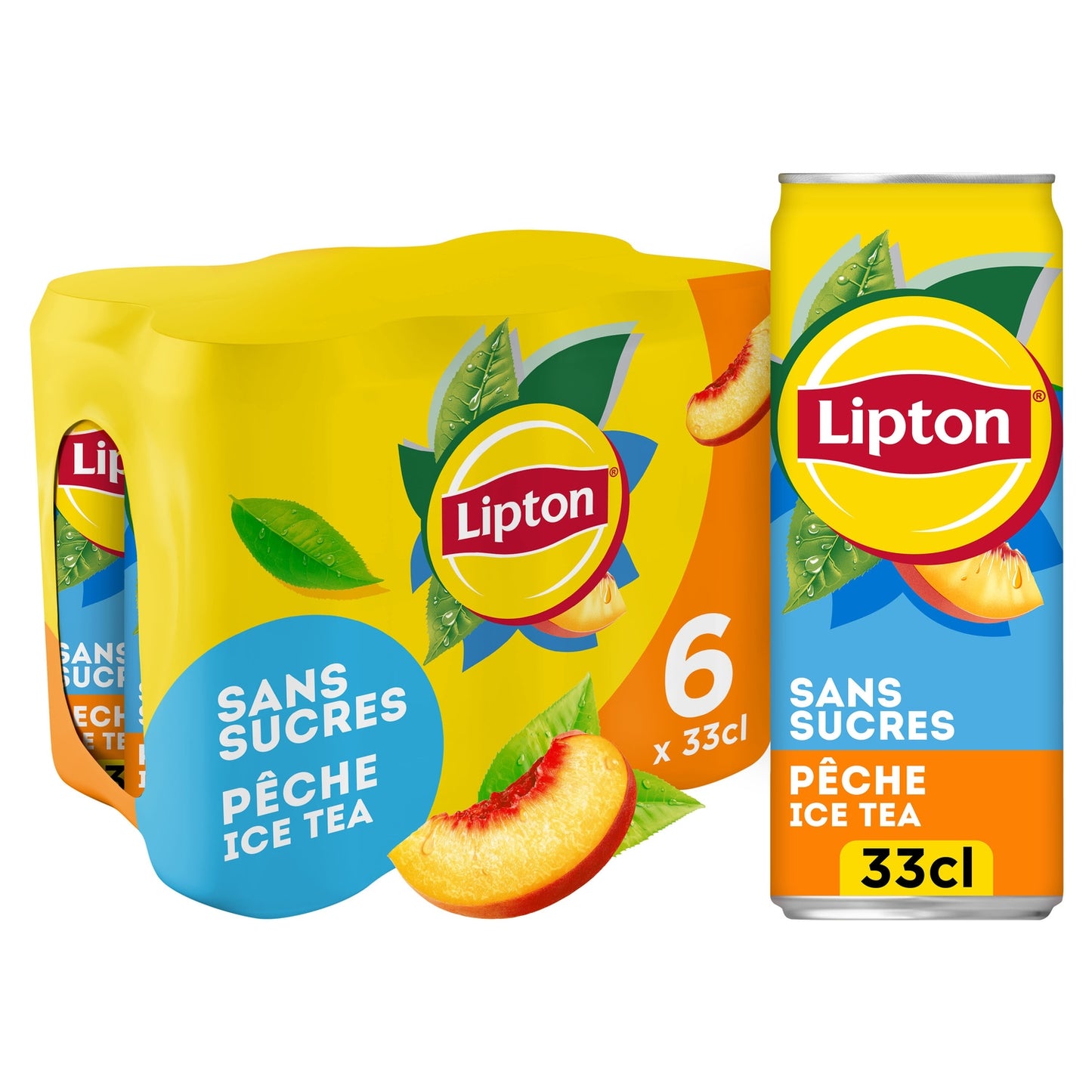 Boisson Thé Glacé Pêche Zéro Sucres LIPTON 