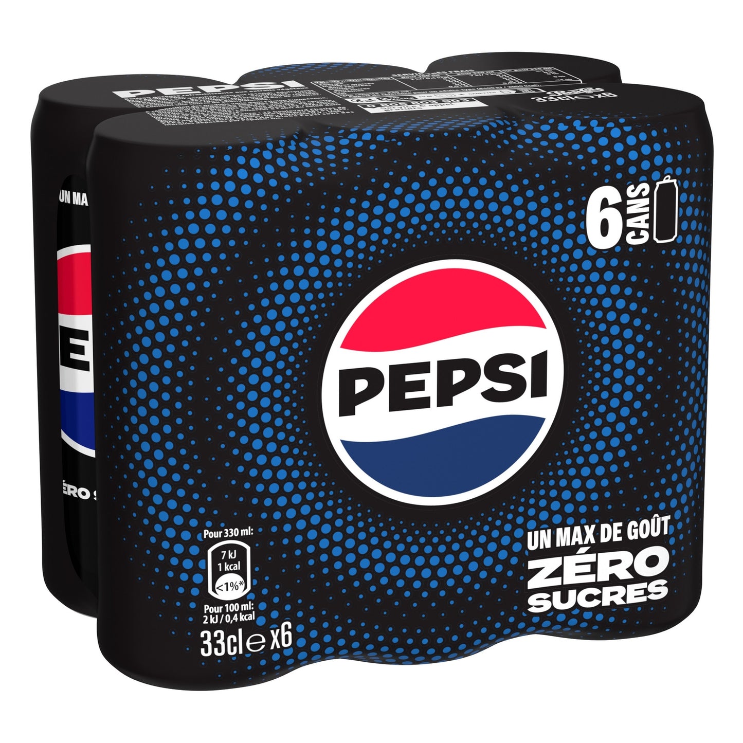 Soda au Cola Zéro Sucres PEPSI