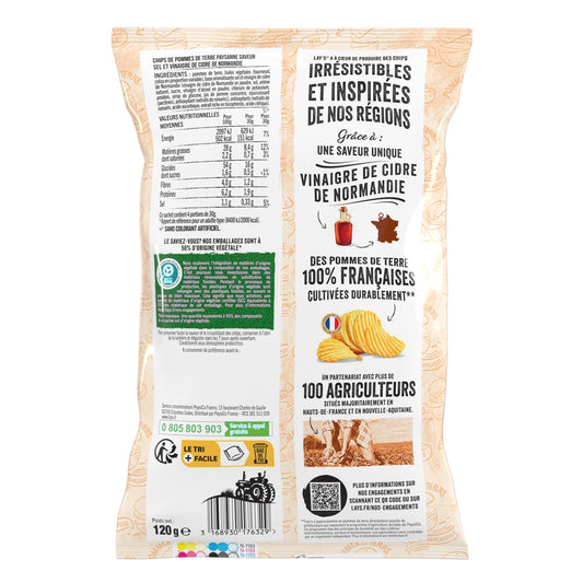 LAY'S Country Recipe Chips with Salt and Normandy Cider Vinegar Flavor
