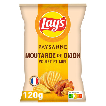 Chips Recette Paysanne Saveur Poulet Moutarde de Dijon et Miel LAY'S