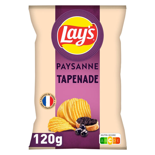 Chips Recette Paysanne Saveur Tapenade LAY'S le sachet de 120g